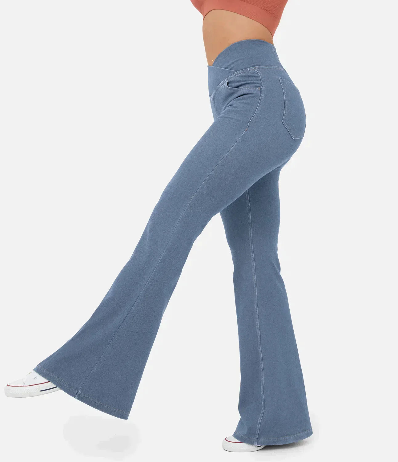 Clara - Elastiska jeans med hög midja