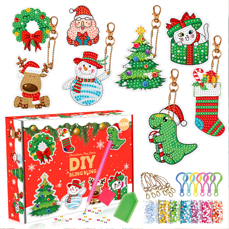 Jul diamant målning Sticker Kit