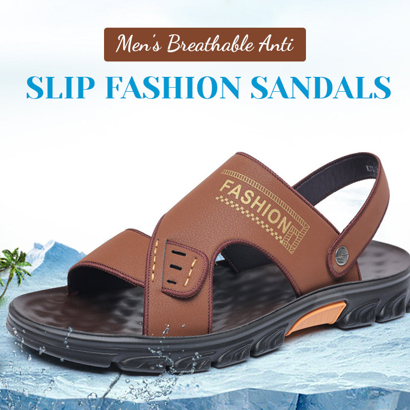 Andningsaktiva halkfria sandaler för män