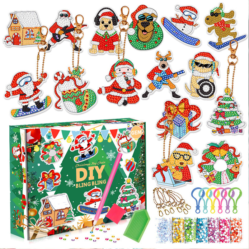 Jul diamant målning Sticker Kit