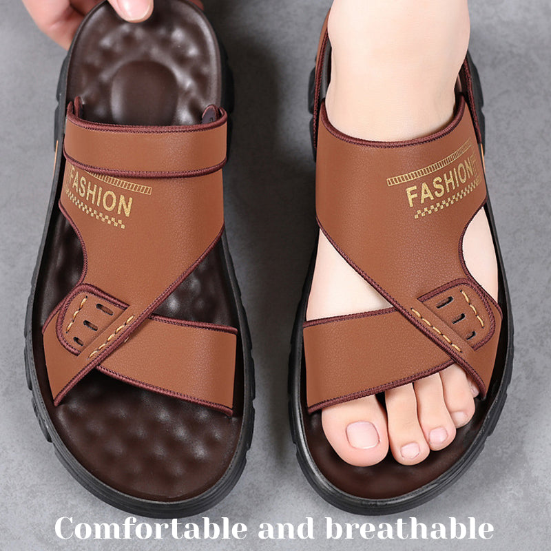 Andningsaktiva halkfria sandaler för män