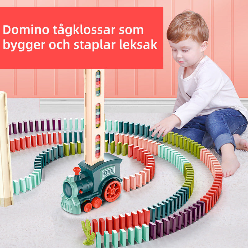 Domino Tågblock Uppsättning